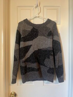 Cyrus Charcoal Fuzzy Knit Sweater